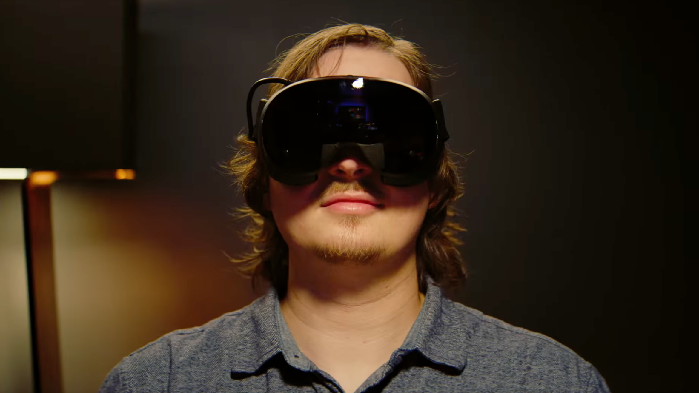 Person wearing Valve Steam Frame