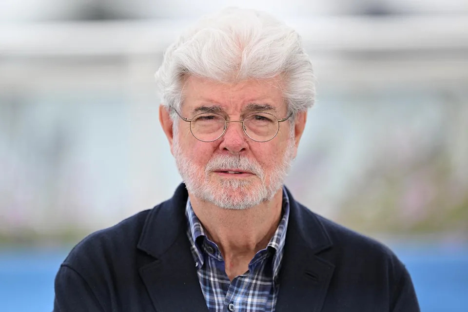 Mustafa Yalcin/Anadolu via Getty George Lucas at Cannes in 2024