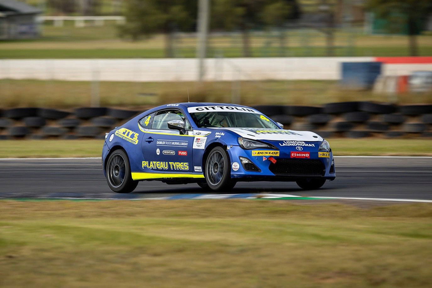 James Cittolin on track in his Toyota 86.