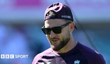 Brendon McCullum looks on