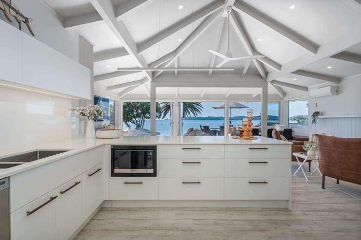 A large beachfront home at 115 Buffalo Beach Road, in Whitianga, has a price indication of just over $3m. Photo / Supplied