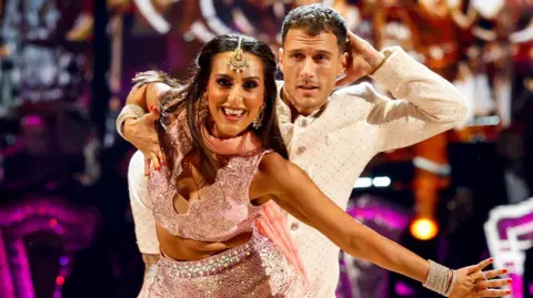 Punam Krishan dancing with Gorka Marquez on Strictly in October 2024