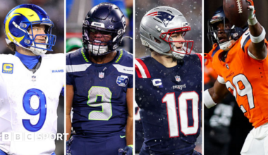 The Rams, Seahawks, Patriots and Broncos are the final four teams still in the running to win the Super Bowl