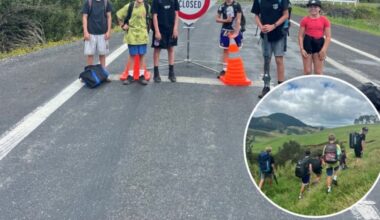 Whangamatā children hike 3km over hills to go around slips to reach Rotorua touch tournament