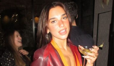 Dua Lipa Rings in 2026 With Vintage Mugler & Tiny Micro Skirt