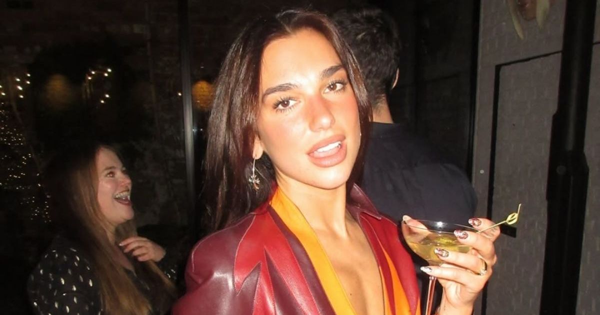 Dua Lipa Rings in 2026 With Vintage Mugler & Tiny Micro Skirt