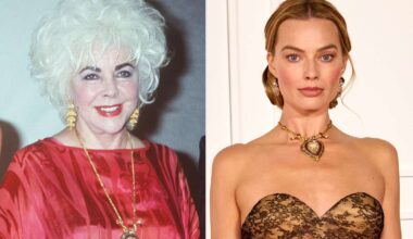 Margot Robbie wears Elizabeth Taylor necklace at 'Wuthering Heights' premiere