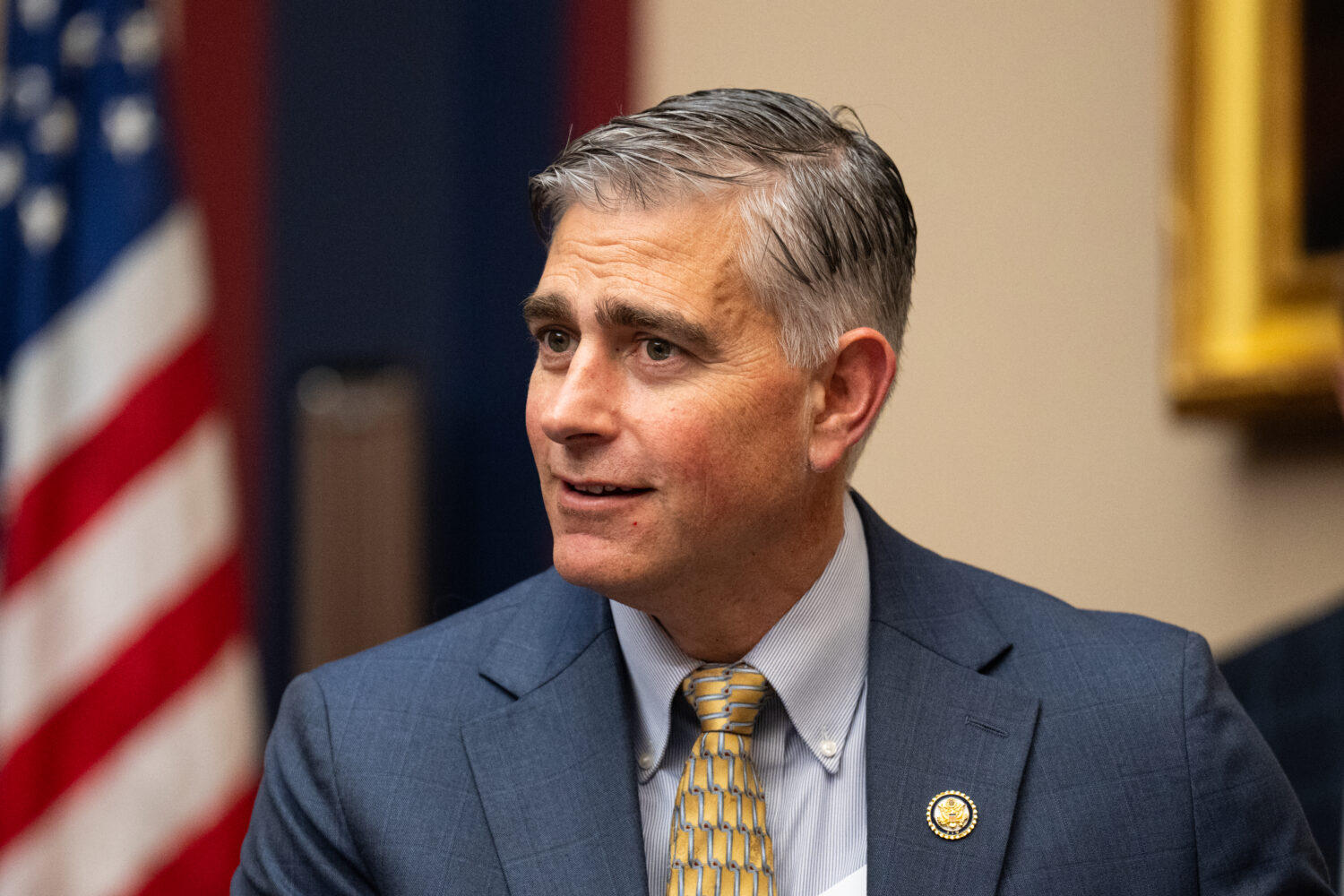 Baumgartner slams Maduro, Walz, and radical Seattle protesters. (Bill Clark/CQ-Roll Call, Inc via G...