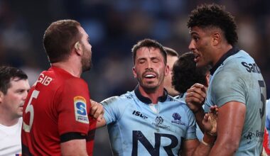 Footage emerges of Waratahs training brawl that saw 6'8,125kg giant banned