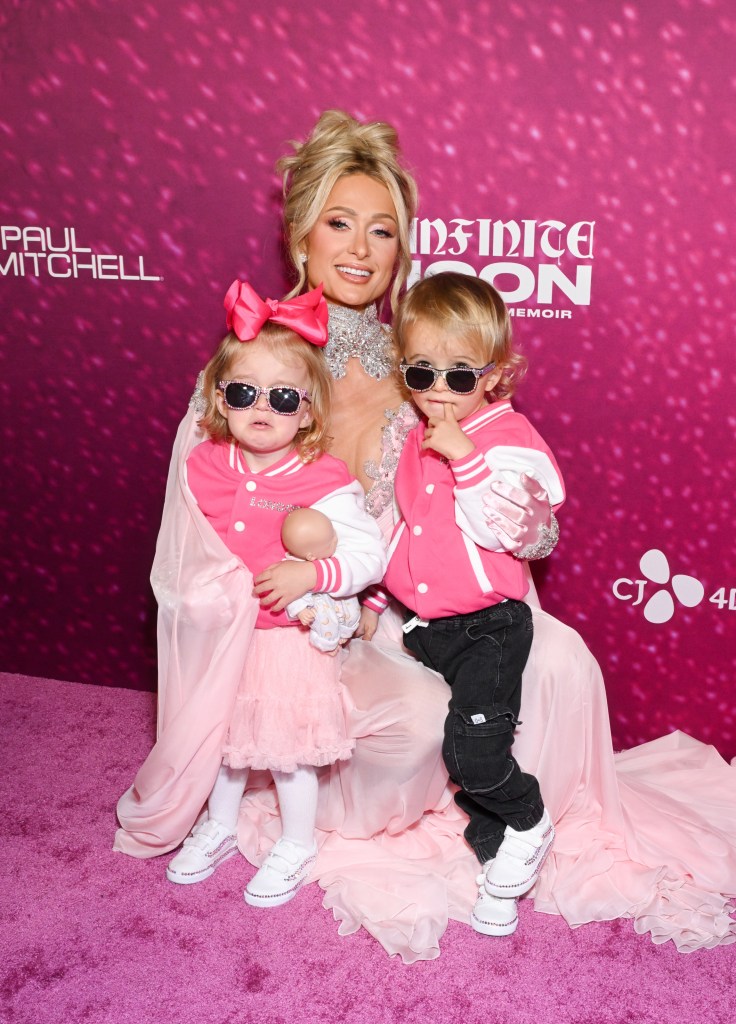 London Marilyn Hilton Reum, Paris Hilton and Phoenix Barron Hilton Reum at the "Infinite Icon: A Visual Memoir" Los Angeles premiere