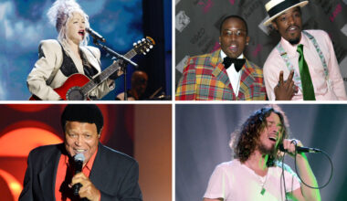 Cyndi Lauper; Outkast; Chubby Checker; Chris Cornell of Soundgarden
