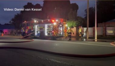 Man arrested at scene of Linwood fire