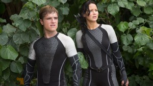 Josh Hutcherson and Jennifer Lawrence in "The Hunger Games: Catching Fire" (Murray Close/Getty Images)