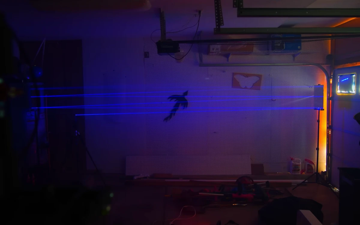 The speed of light is one of those things you learn about in school but never expect to actually see happening.