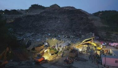 One dead, 38 missing after Philippine dump site collapse