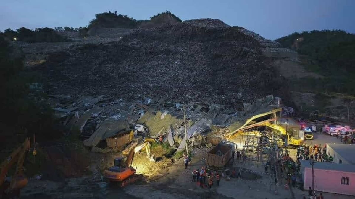 One dead, 38 missing after Philippine dump site collapse