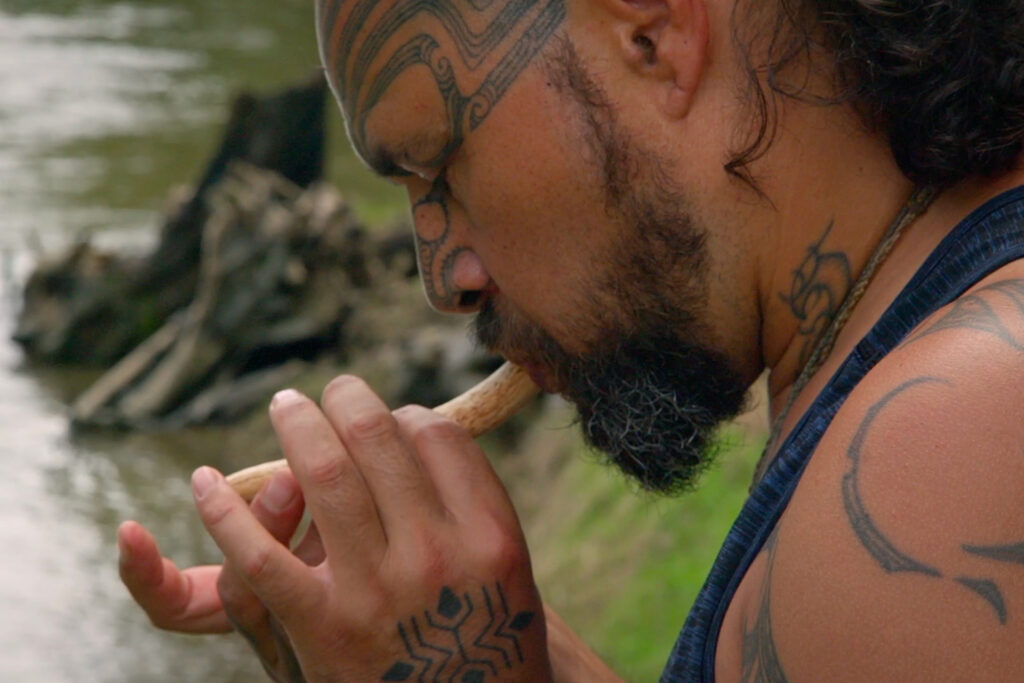 Maori sound artist and composer Puoro Jerome. Credit: Richard Sidey