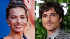 Left: Margot Robbie (Kena Betancur/AFP via Getty Images), Right: Jacob Elordi (Michael Loccisano/Getty Images)