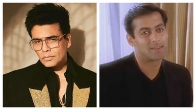 Karan Johar recalls an emotional moment with Salman Khan during the first day of shooting Kuch Kuch Hota Hai, where he cried in the actor's vanity van over his casual attire choice.