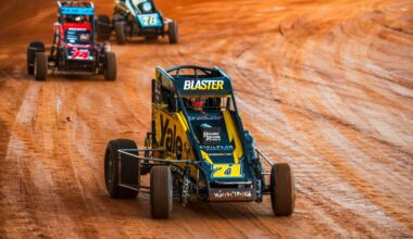 Teenage star Alec Insley storms to perfect start at New Zealand Midget Car Championship at Baypark