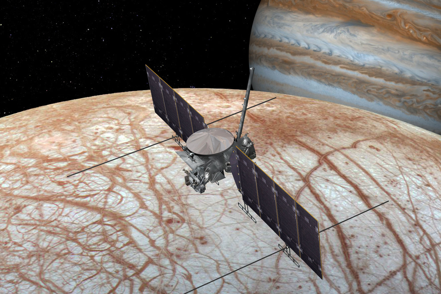 NASA has picked SpaceX's heavy-lift Falcon Heavy rocket to launch the Europa Clipper mission to Jupiter's icy moon.