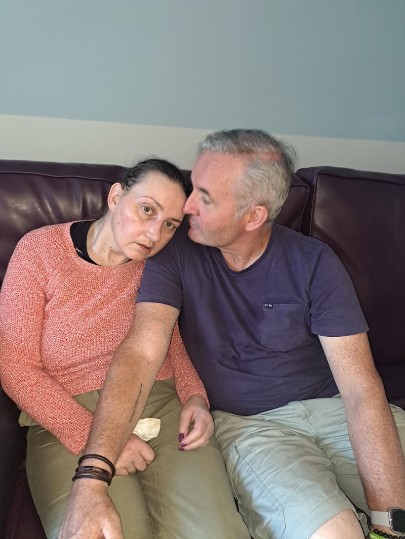 Sandrine and Eben Stewart. Sandrine is in full-time care