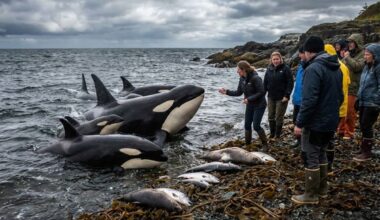 Wild orcas exhibit new behaviors in their interactions with humans, revealing animal curiosity and high marine intelligence in the oceans.
