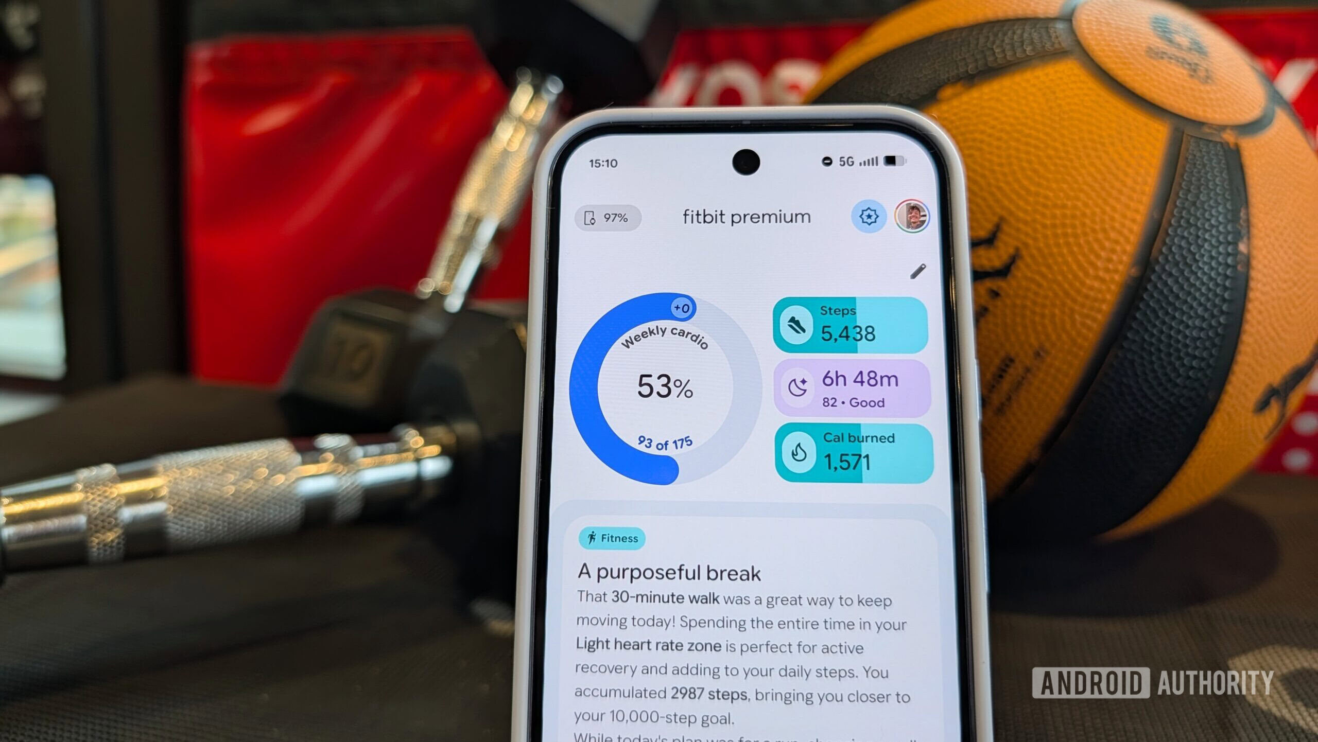 Today tab in Fitbit's re-designed app (January 2026) Today tab in Fitbit's re-designed app