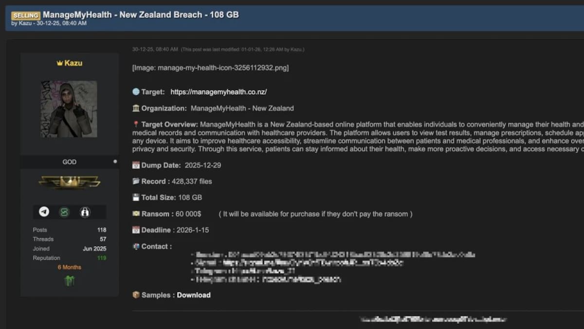Manage My Health data breach ransom deadline arrives