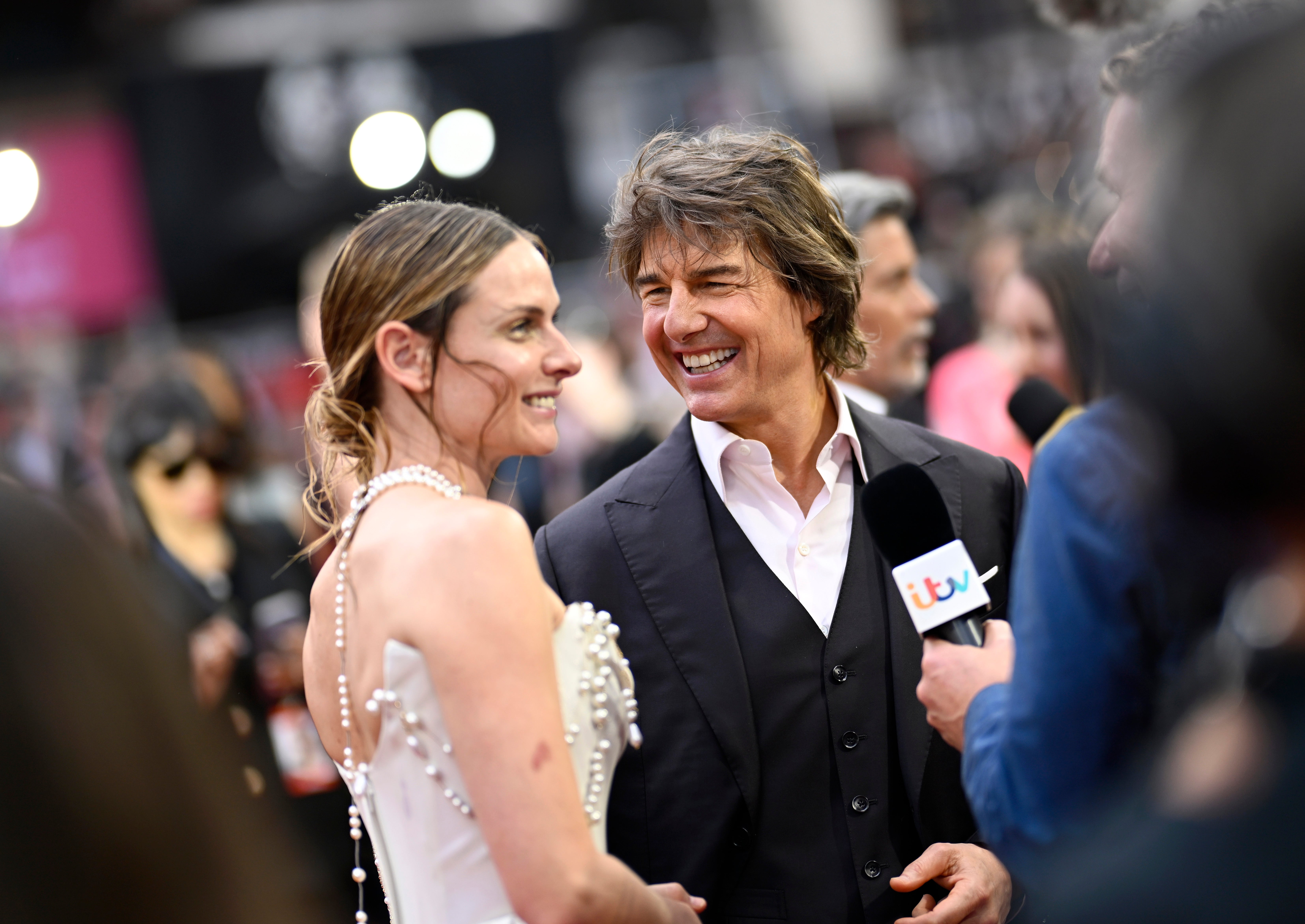 Ferguson and Cruise attend the London premiere of ‘Mission: Impossible – Dead Reckoning Part One’ in 2023