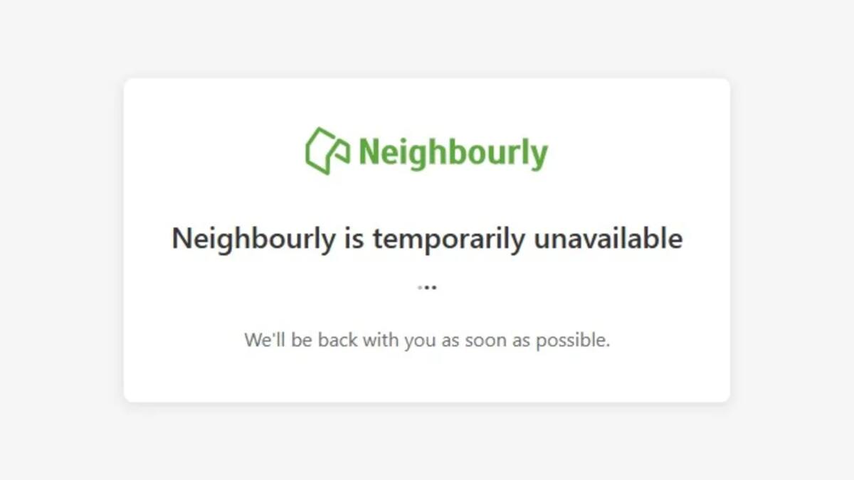 Website Neighbourly taken down after claims of data breach