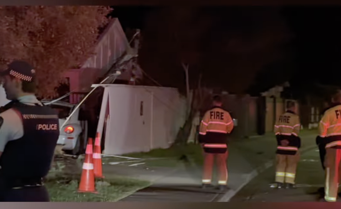 Man injured after crashing car into house then running from scene in Christchurch