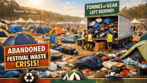Summer Festival-Goers Continue to Abandon Truckloads of Camping Gear