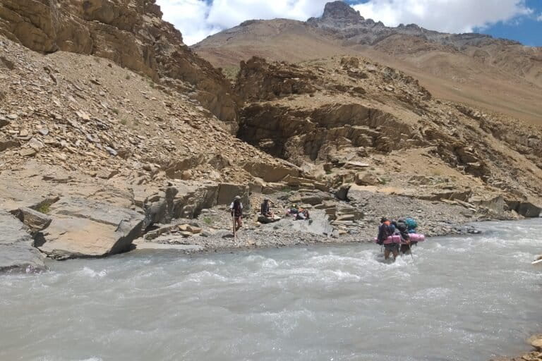 Survey teams walked 4,012 trails to record bear signs, as part of the first large-scale, systematic assessment of brown bear distribution and habitat suitability in Ladakh. Image by Niazul Khan.