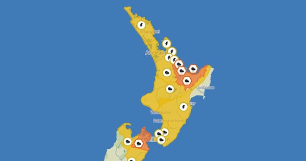 Severe thunderstorm watches issued for large parts of North Island
