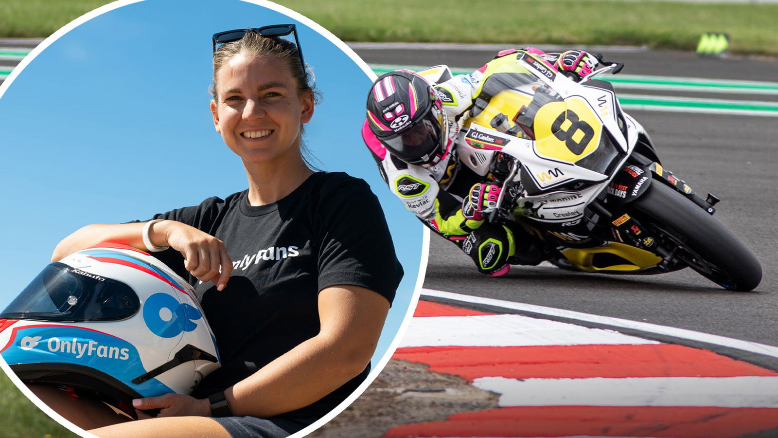 OnlyFans-backed racer pledges to break stereotypes