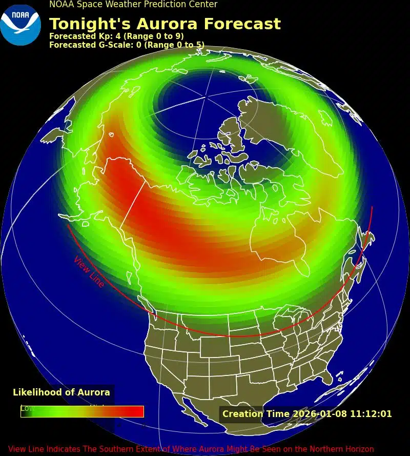 Tonight's Aurora Forecast