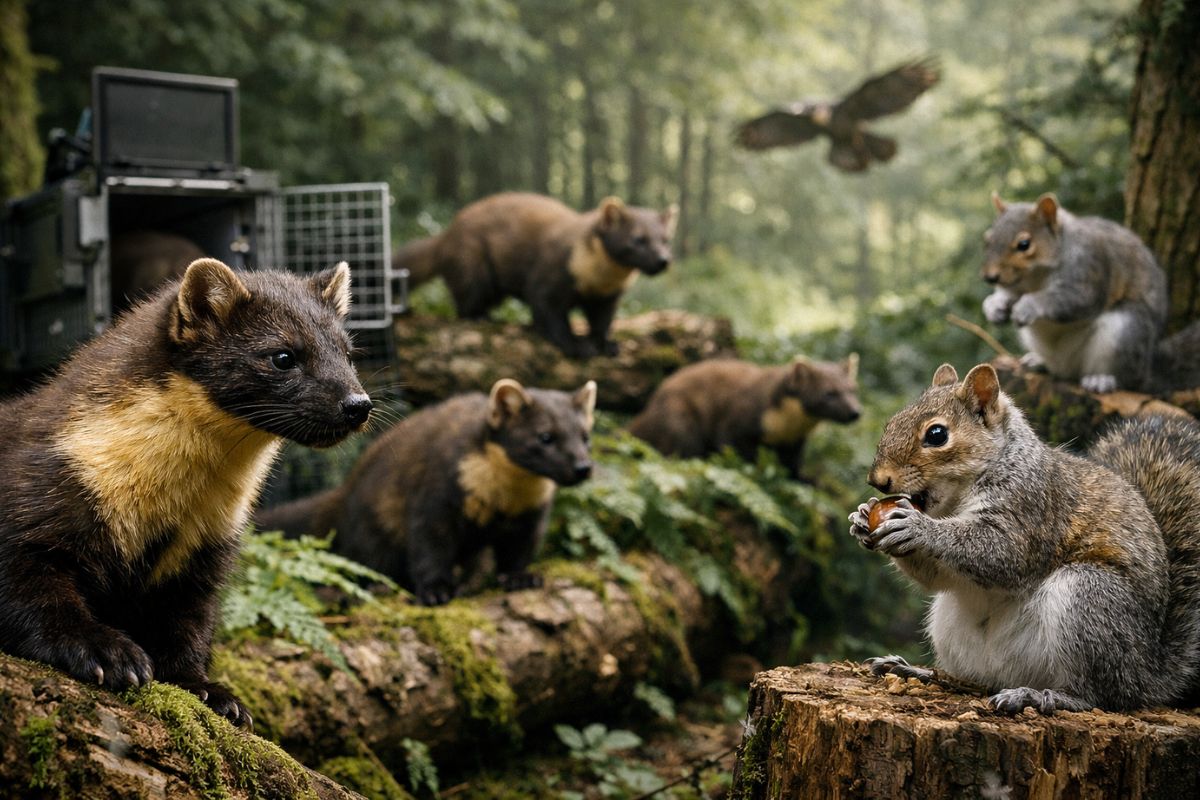 Wildlife is getting a new boost with pine martens in the Lake District, where their reintroduction is putting pressure on grey squirrels and reorganizing forest ecosystems.