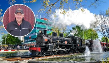 After 30 years, Art Deco Festival stalwart set for his last steam train journey