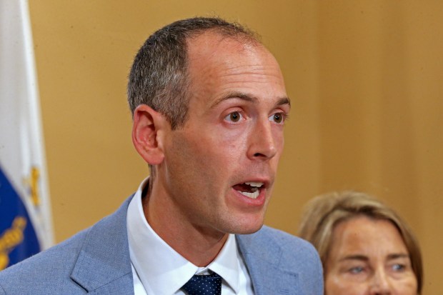 Public Health Commissioner Robbie Goldstein speaks about the state new vaccine policies. (Staff Photo By Stuart Cahill/Boston Herald)