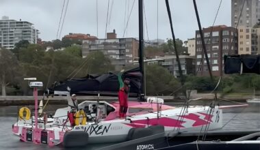 Vixen Racing sails with Globe 40 fleet before turning for New Zealand