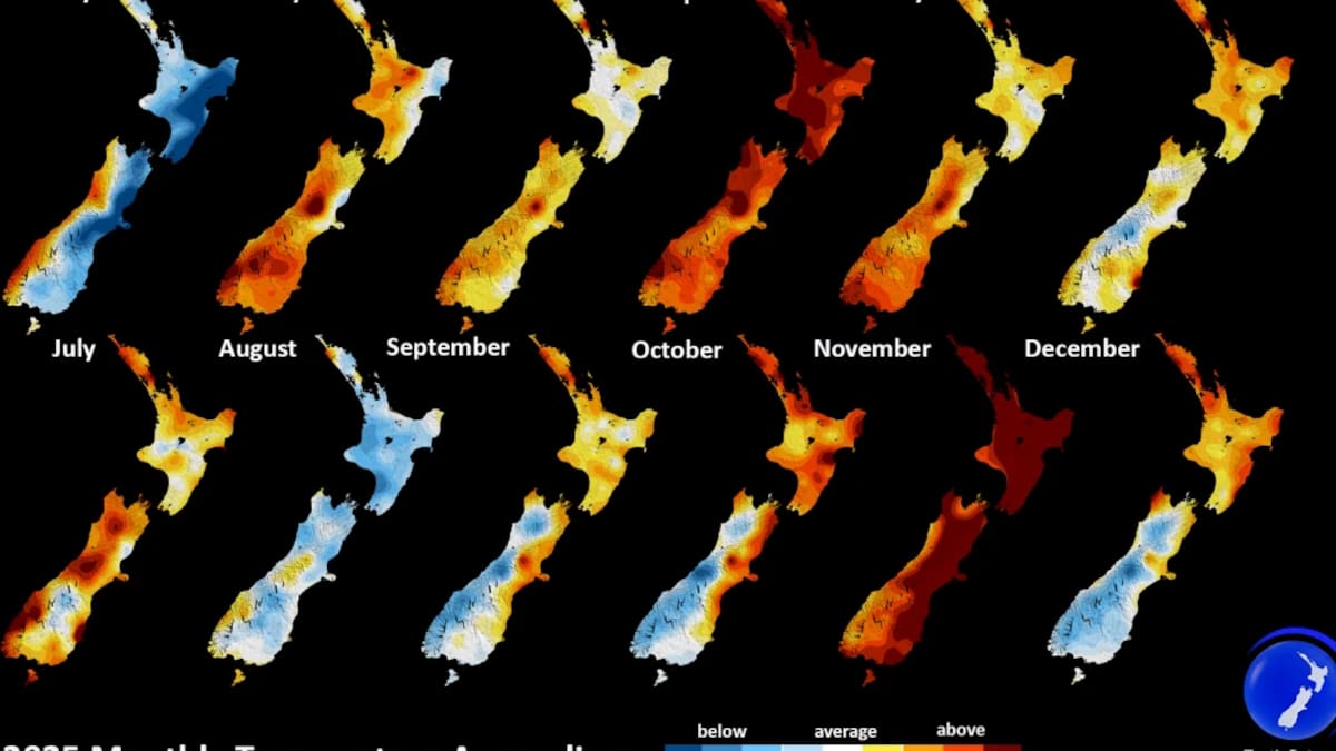 2025 climate summary: Hottest places around New Zealand revealed