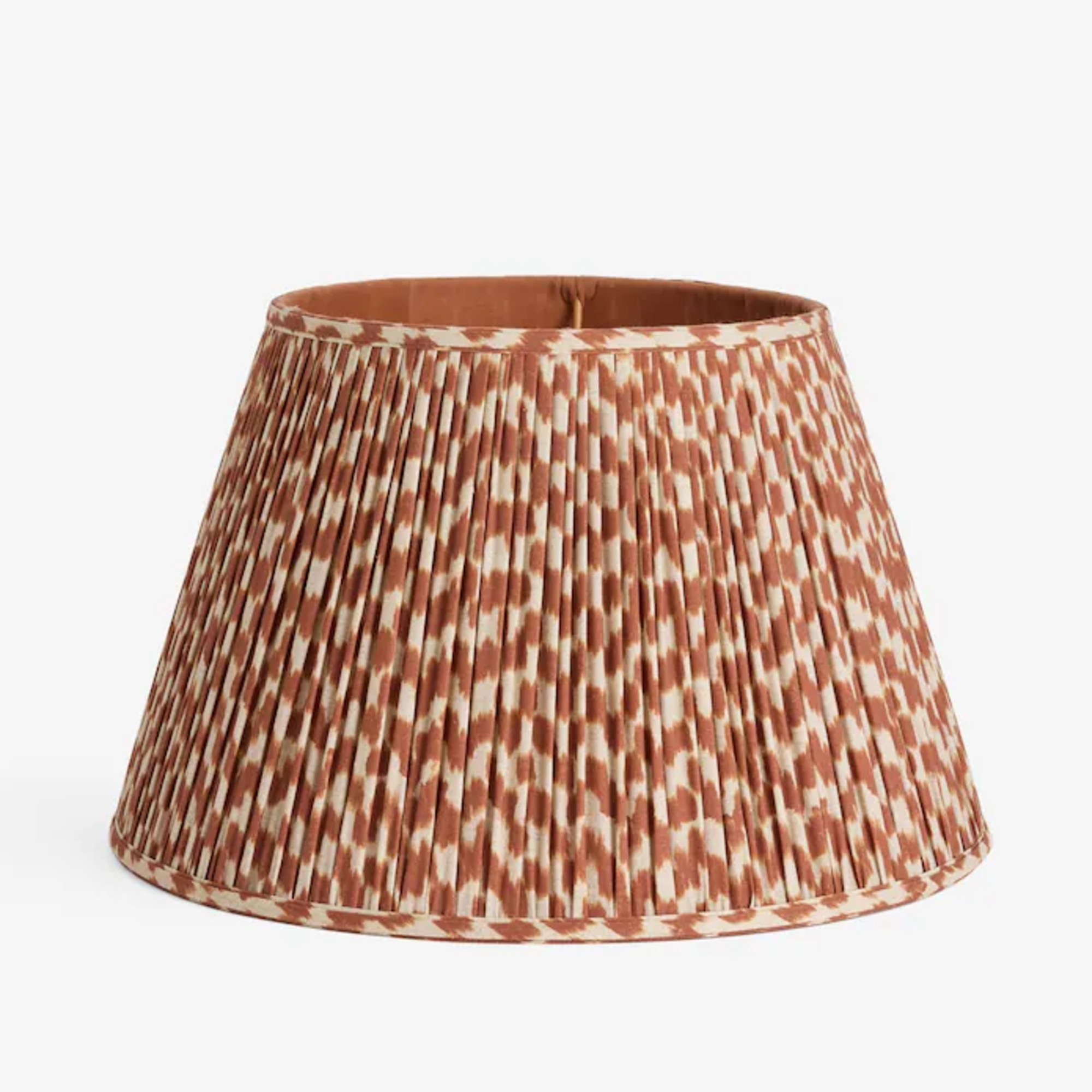 Next Amber Orange Mosaic Pleated Lamp Shade