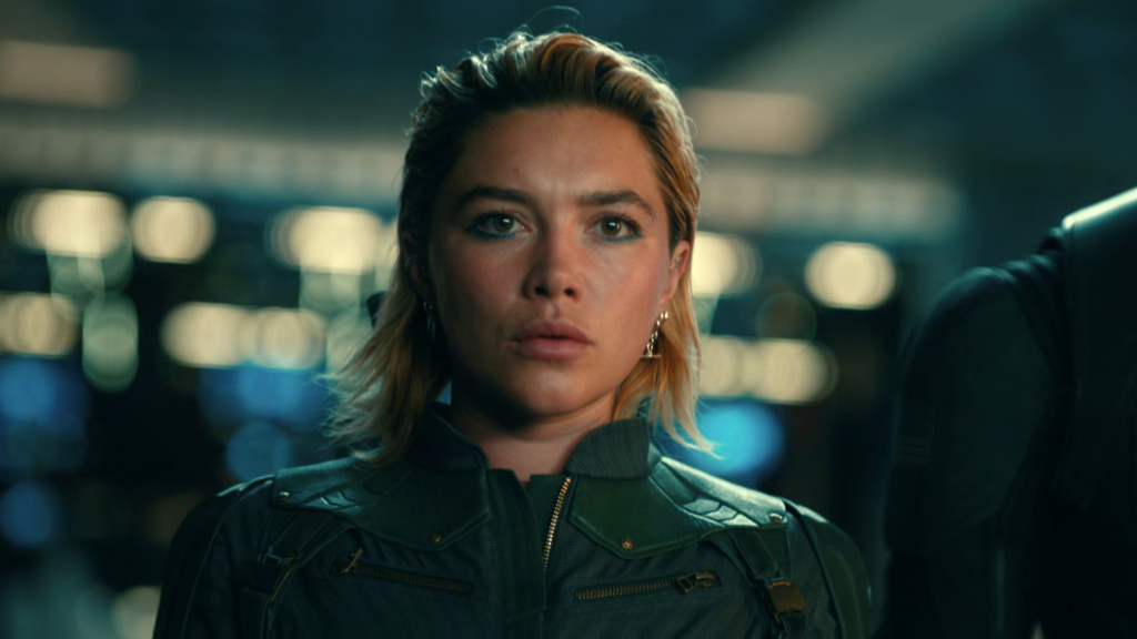 Yelena Belova (Florence Pugh) in Thunderbolts* post-credits scene