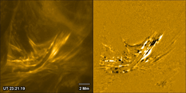 Images taken by Solar Orbiter showing the formation of a solar flare in September 2024. Credit - ESA / L. P. Chitta et al.