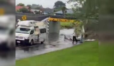 Campervan roof torn off at NZ's most hit rail bridge