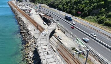 New walking and cycling bridge soars over Wellington rail line