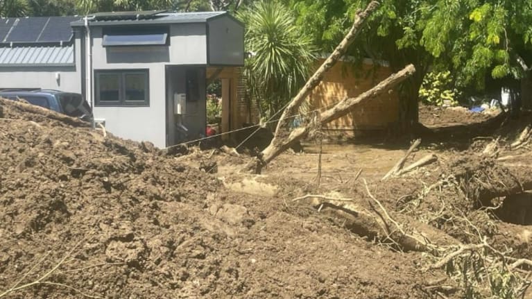 Aftermath of the flooding.