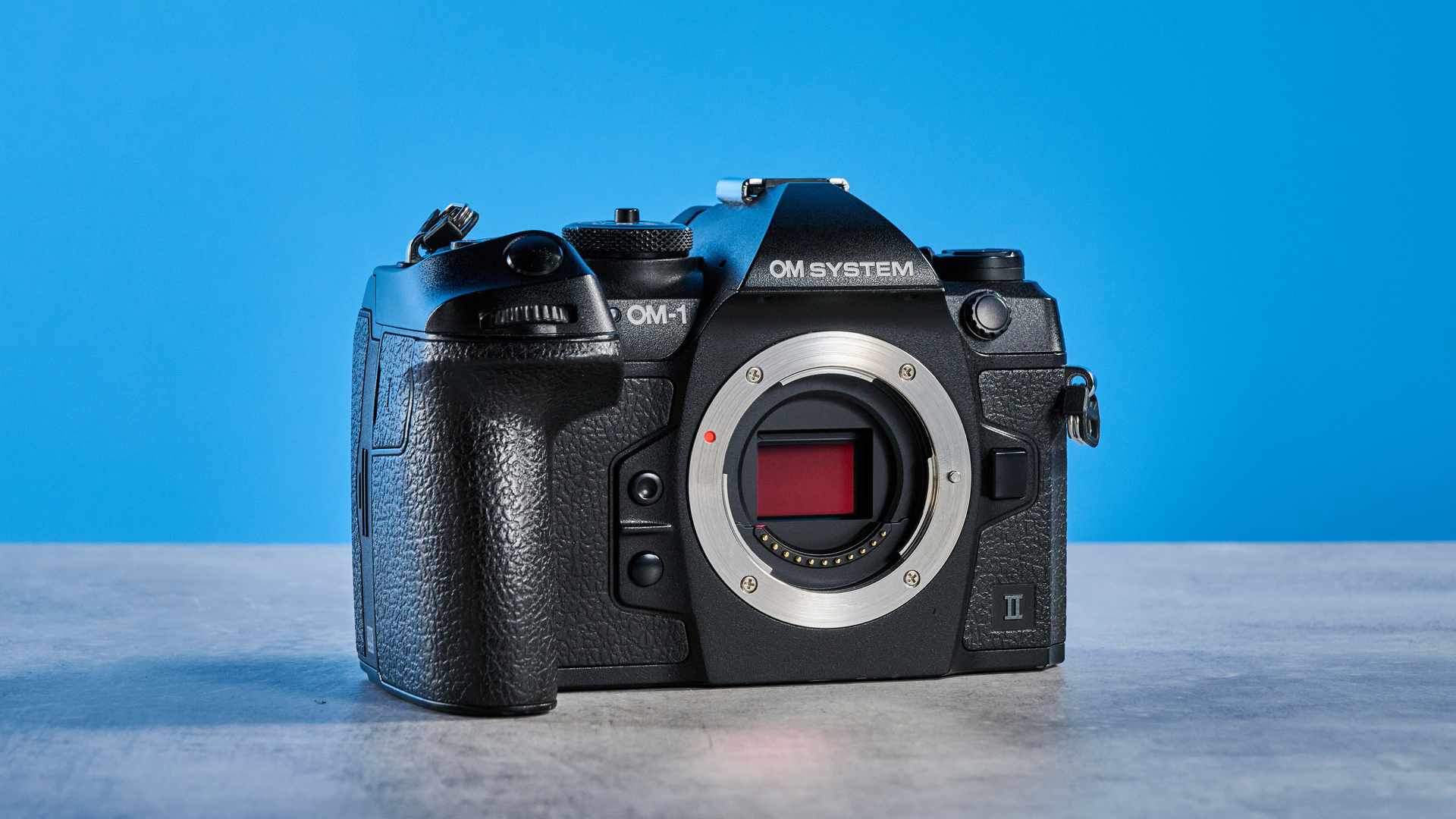 An OM System OM-1 Mark II mirrorless Micro Four Thirds camera