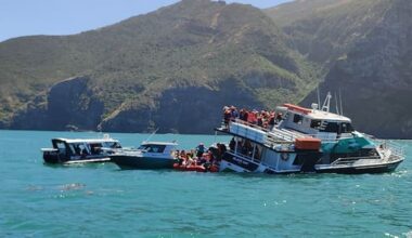 Forty-one rescued after sightseeing boat capsizes in Akaroa Harbour